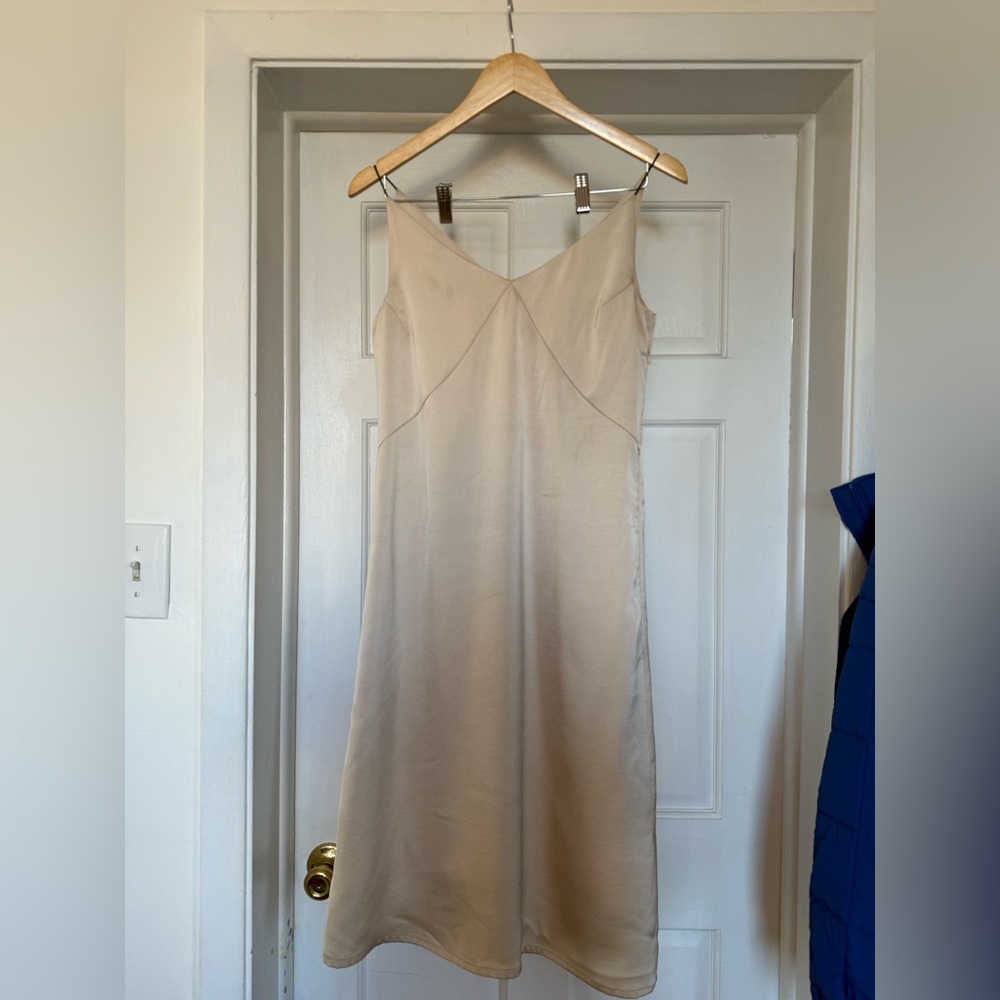 All:ROW Elegant Cream Slip Dress size S